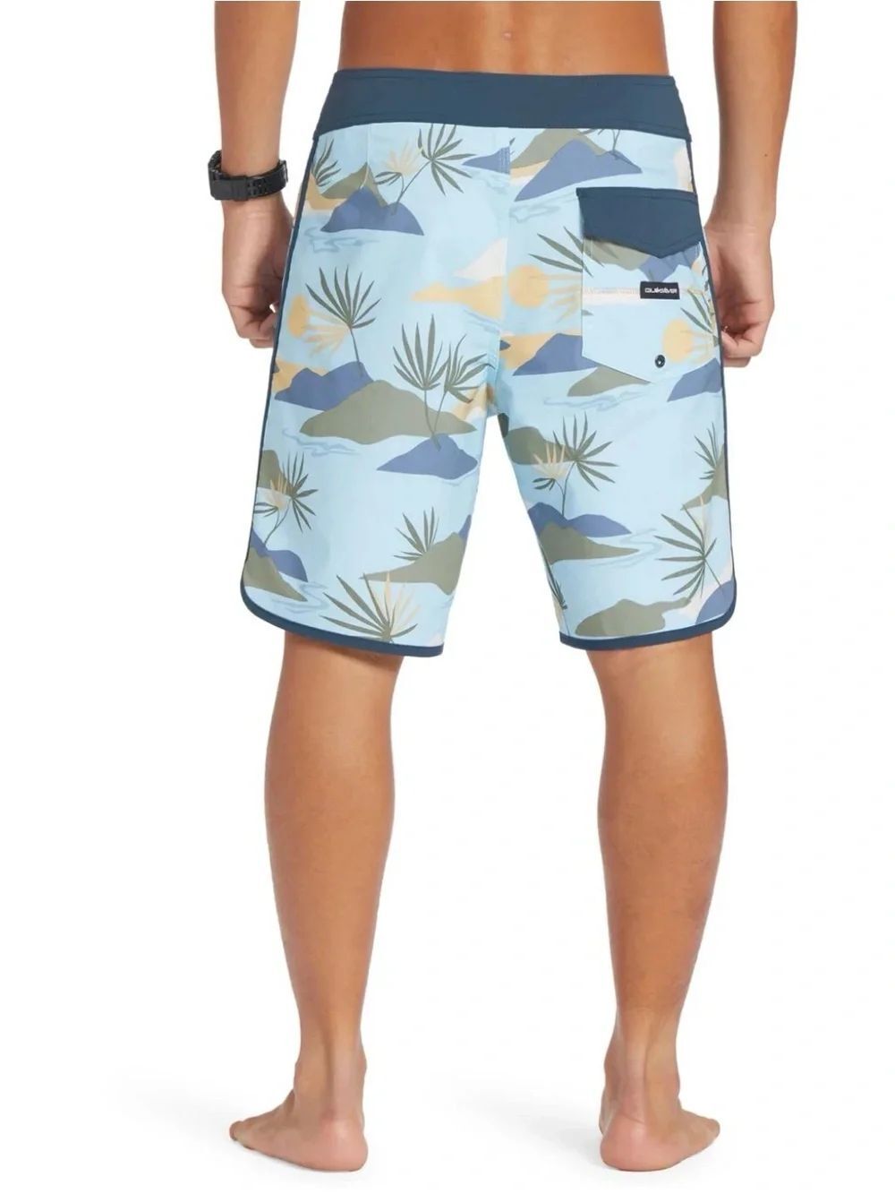 Mens Quiksilver Highline Surfsilk Scallop 9" Board Shorts Sz 29